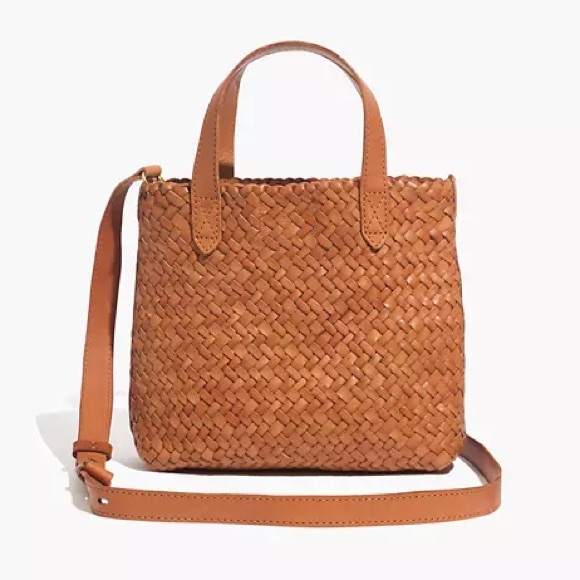 Madewell Handbags - Madewell Small Transport Woven Leather Crossbody